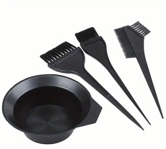 Kit De Teinture Capillaire Professionnel Avec Peigne, Brosse Et Bol De Mélange